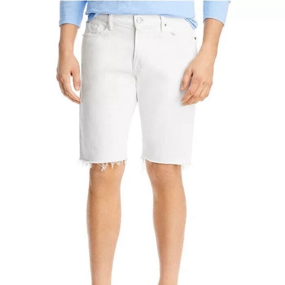 NWT FRAME Denim L’Homme Cut Off Jean Shorts in Off White $175 size 38 - Picture 4 of 16